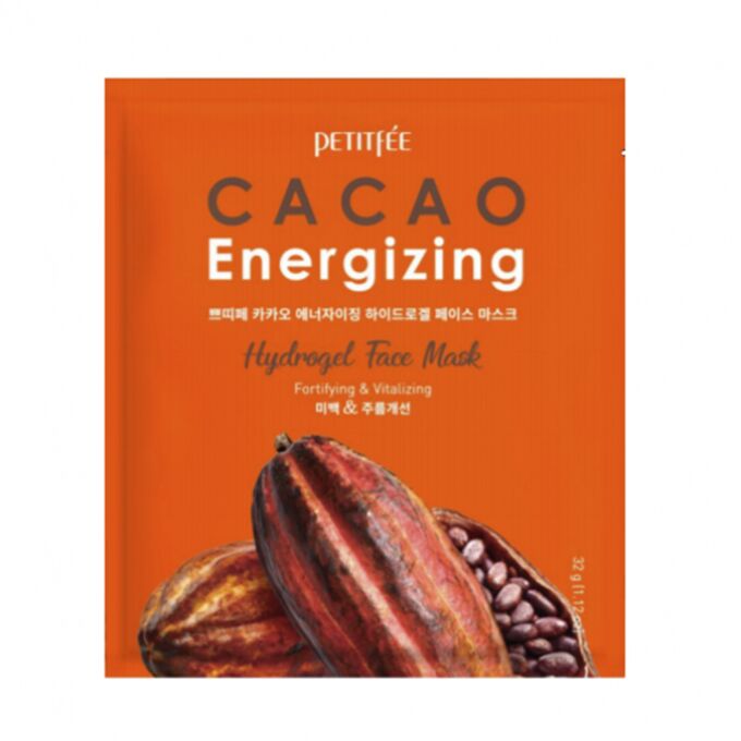 Petitfee Тонизирующая гидрогелевая маска с какао Cacao Energizing Hydrogel Face Mask