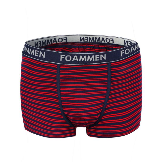 Трусы-боксеры мужские  Foammen Fo90508 синие в красную полоску M
