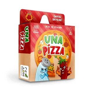 Игра карточная. Una pizza. 60 карточек. 8,2х8,2 см. ГЕОДОМ (ISBN нет)