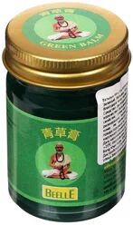 Beelle Зеленый массажный бальзам на травах с болеутоляющим эффектом (Mho Shee Woke), 50гр