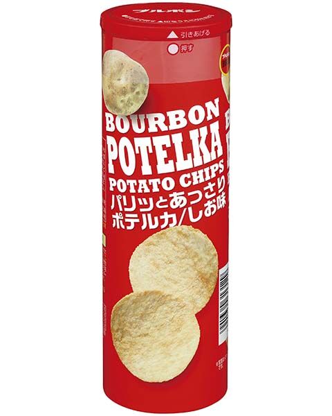 BOURBON Картофельные чипсы с солью 65г 1/10/120 Япония