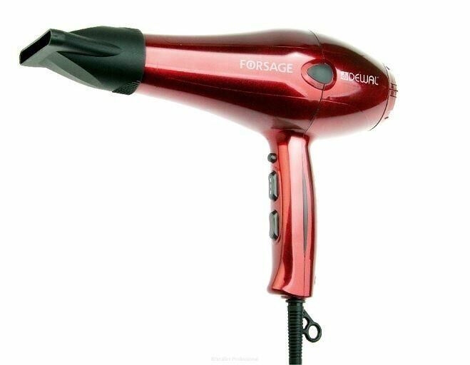 Dewal Профессиональный фен для волос Forsage 03-106 Red, красный, 2200 Вт