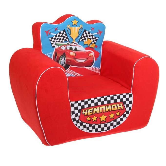 ZABIAKA Мягкая игрушка-кресло «Чемпион», цвет красный