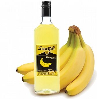 Сироп Sweetfill Банан - сироп по Госту - Россия. Объём 0,5 л.