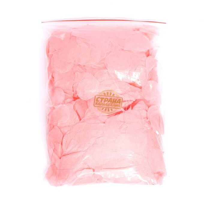 Страна карнавалия Наполнитель для шара, конфетти розовое, 100 г, 2,5 см