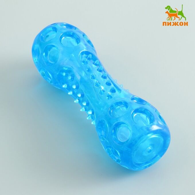 Пижон Игрушка-палка из термопластичной резины с утопленной пищалкой, синяя