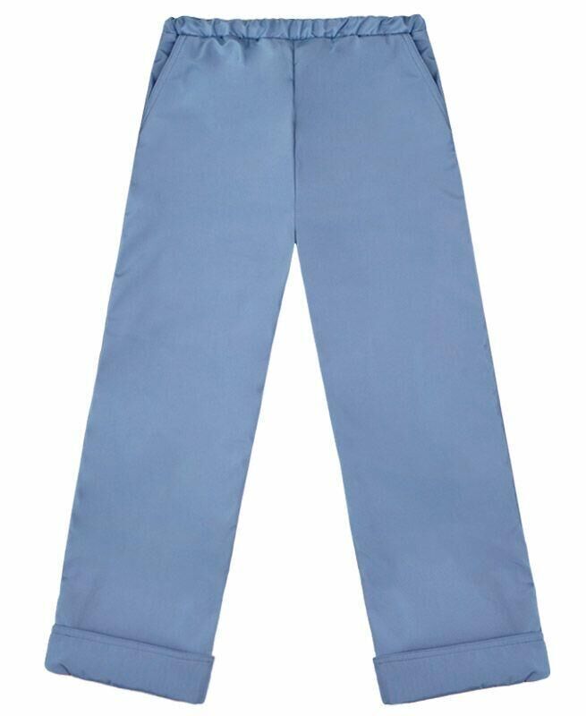 Радуга дети Теплые брюки для мальчика Цвет: голубой