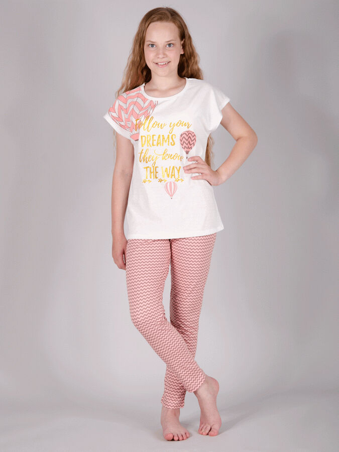 Molina Пижама с брюками для девочки ПД-100 шары