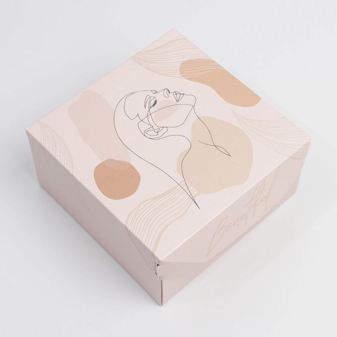 Дарите Счастье Коробка складная «Girl», 17 x 9 x 17 см