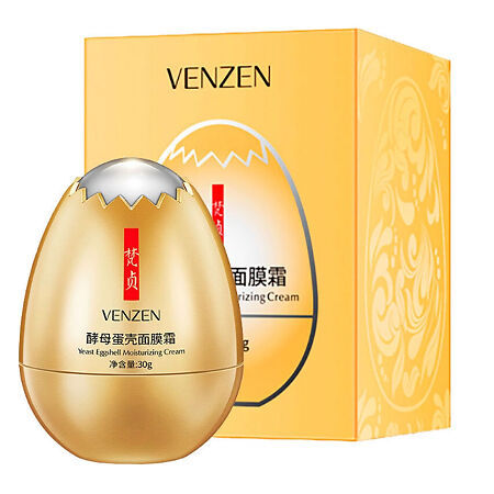 КРЕМ ДЛЯ ЛИЦА ЗОЛОТОЕ ЯЙЦО VENZEN YEAST EGGSHELL MOISTURIZING CREAM 30г 1/96 (FZ15605)