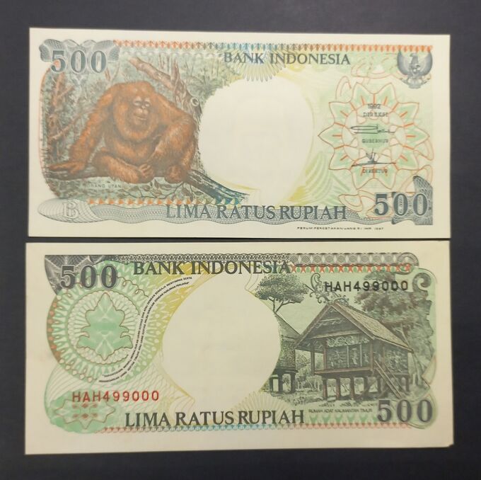 Индонезия 500 рупий 1992 UNC