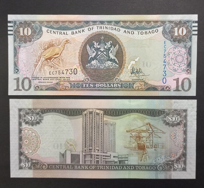 Тринидад и Тобаго 10 долларов 2006 полосы UNC