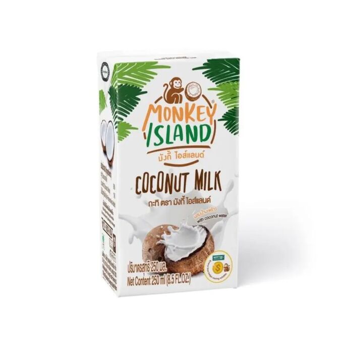 Chaokoh Кокосовое молоко без добавок Monkey Island, 250 мл