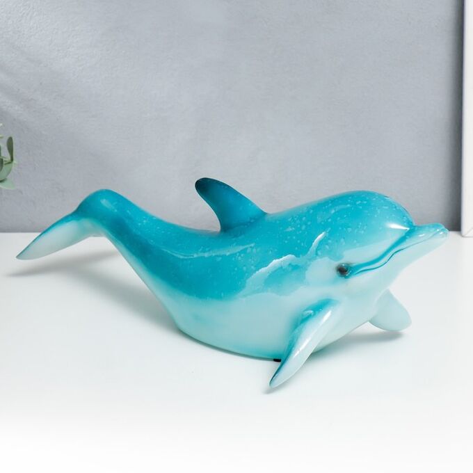 СИМА-ЛЕНД Сувенир полистоун свет &quot;Голубой дельфин&quot; 14х17х42,5 см