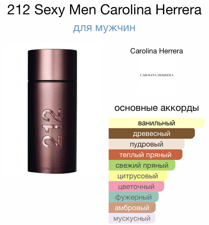 Парфюм 212 Sexy Men Carolina Herrera во Владивостоке