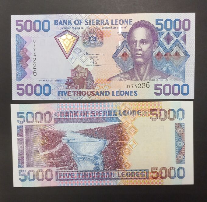 Albonumismatico Сьерра Леоне 5000 леоне 2003 UNC