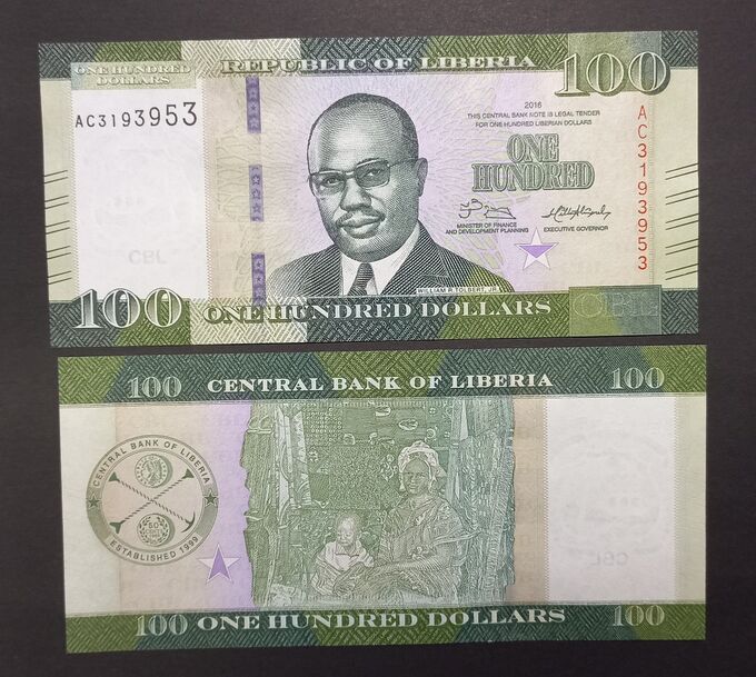Albonumismatico Либерия 100 долларов 2016 UNC