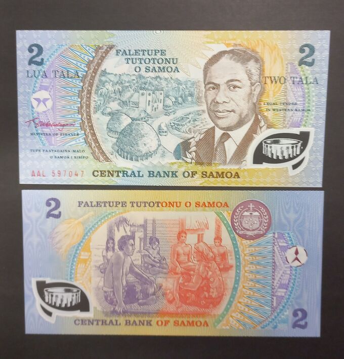 Albonumismatico Самоа 2 тала 1990 UNC