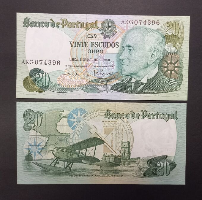 Albonumismatico Португалия 20 эскудо 1978 UNC