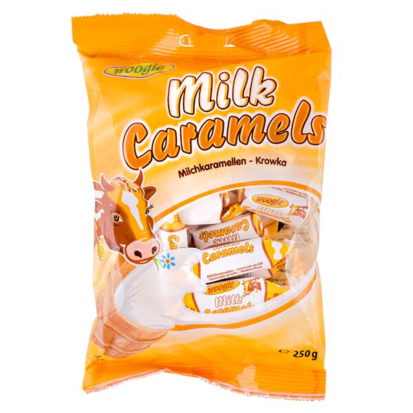 Конфеты WOOGIE milk caramels м/у 250 г 1 уп.х 20 шт.