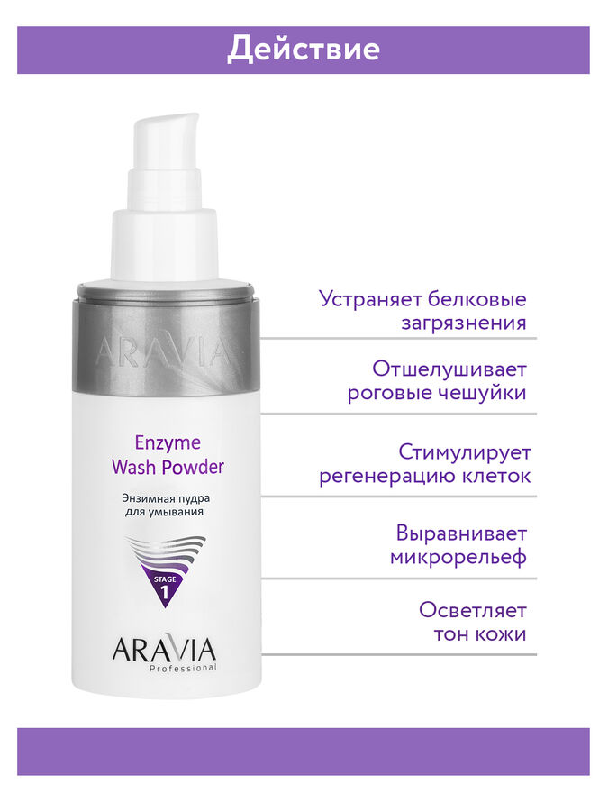 &quot;ARAVIA Professional&quot; Энзимная пудра для умывания Enzyme Wash Powder, 150 мл./12