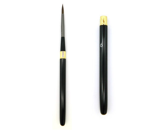 Кисть Белка  Микс №6 HP-3 круглая, складная, черная металлическая ручка (1/1/200)