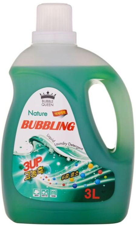 Bubble Queen ЖИДКОЕ СРЕДСТВО ДЛЯ СТИРКИ БЕЛЬЯ ГИПОАЛЛЕРГЕННОЕ Liquid Laundry Detergent 3 л