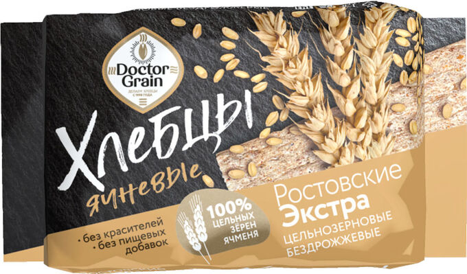 Хлебцы Doctor Grain Ростовские экстра ячневые 65 г(1х28) (# 6) РОССИЯ (шк 0076)