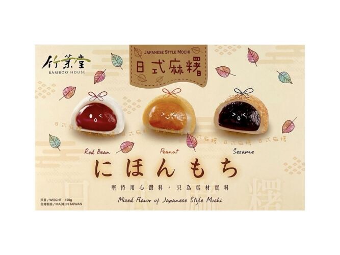 Японское рисовое пирожное моти &quot;Ассорти&quot; орех, кунжут, красные бобы 6 шт 450г Тайвань