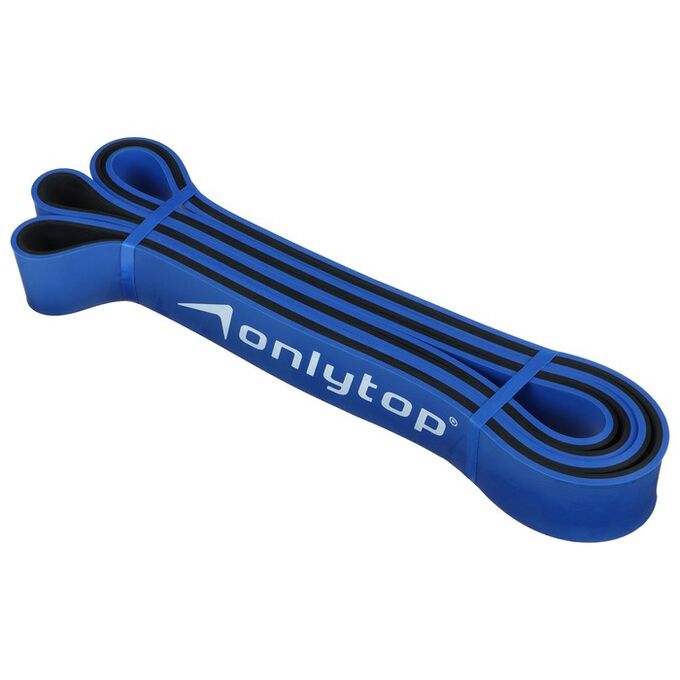 ONLITOP Эспандер ленточный, многофункциональный, 208 х 3,2 х 0,45 см, 15-40 кг, цвет синий/чёрный