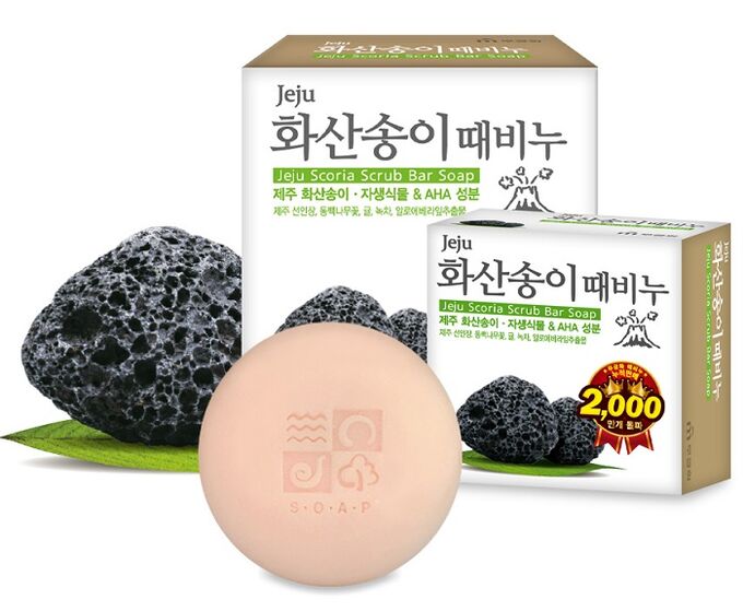 MUKUNGHWA Скраб-мыло для тела с вулканической солью &quot;Jeju volcanic scoria body soap&quot;