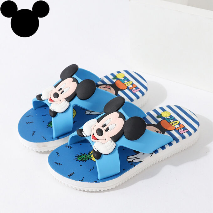Disney Шлепанцы детские пляжные, для бассейна - Микки Маус Blue