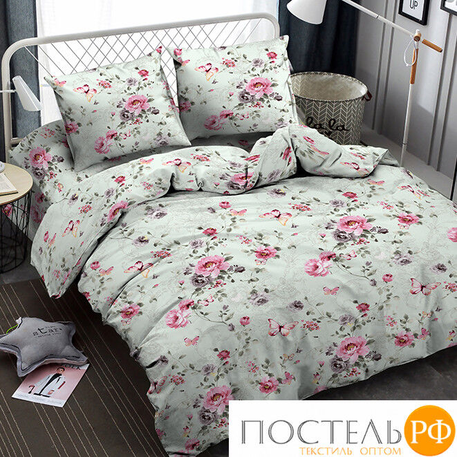 34941 Постельное бельё Amore Mio Мако-сатин Bland Микрофибра 1,5 сп ...