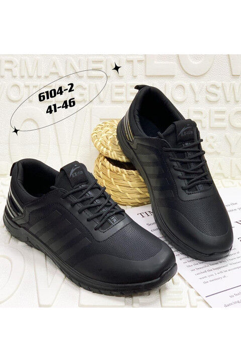 Мужские кроссовки 6104-2 черные