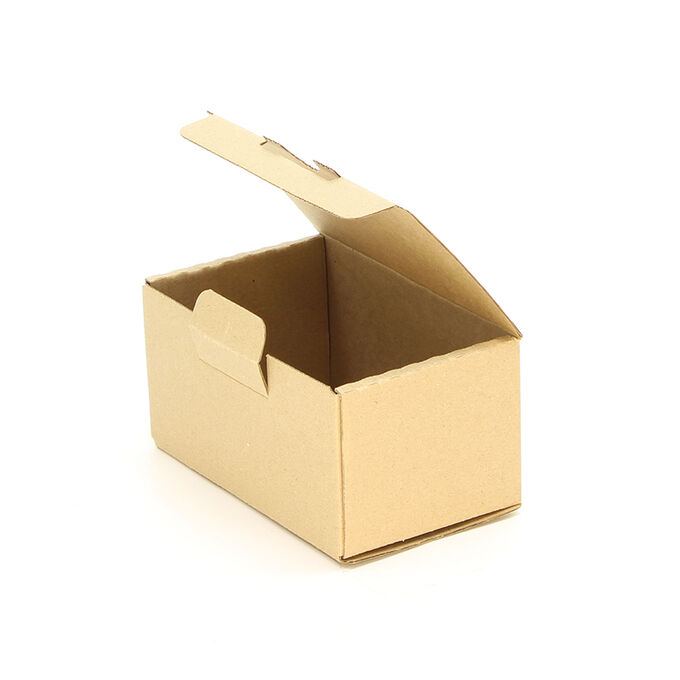 Приморская коробка Коробка (10шт) 162*102*86 мм с зацепом и откидной крышкой, бурая