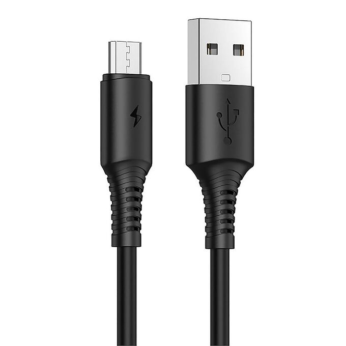 Кабель USB - micro USB Borofone BX47 Coolway  100см 2,4A (black)