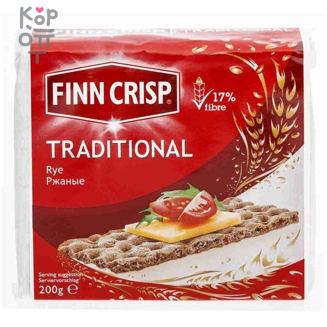 Хлебцы ржаные традиционные Traditional, Finn Crisp, 200г