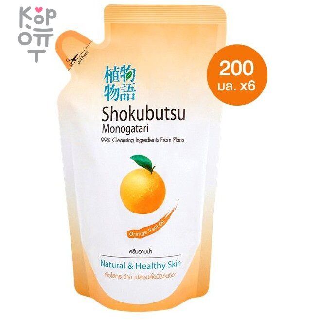 LION Shokubutsu Monogatari Natural &amp; Healthy Skin - Крем-гель для душа 200мл.