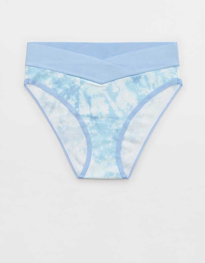 Aerie Cotton Crossover High Waisted Mom Underwear