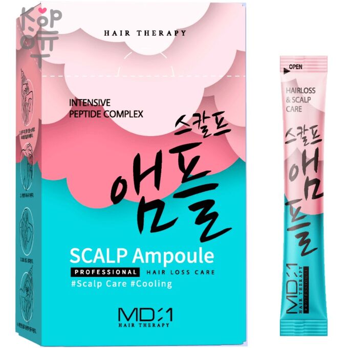 Med B Cosmetic &quot;MD:1&quot; Intensive Peptide Complex Scalp Ampoule Ампула-филлер против выпадения волос 1 шт х 10 мл