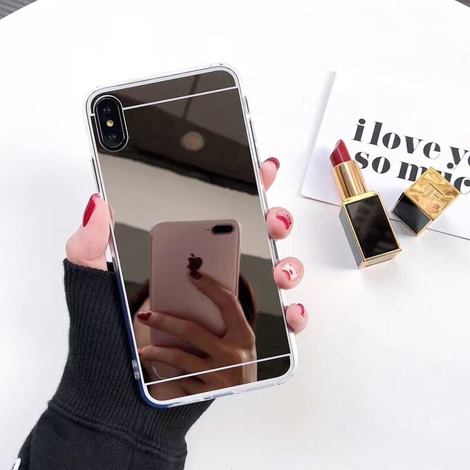 Чехол силикон зеркальный на телефон Samsung Galaxy