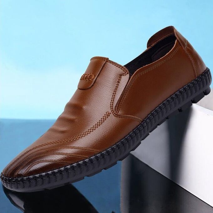 Туфли мужские в классическом стиле, цвет коричневый