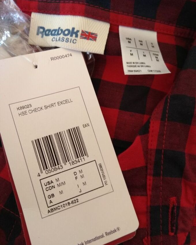 Рубашка REEBOK CLASSIC. HSE CHECK SHIRT EXCELL во Владивостоке