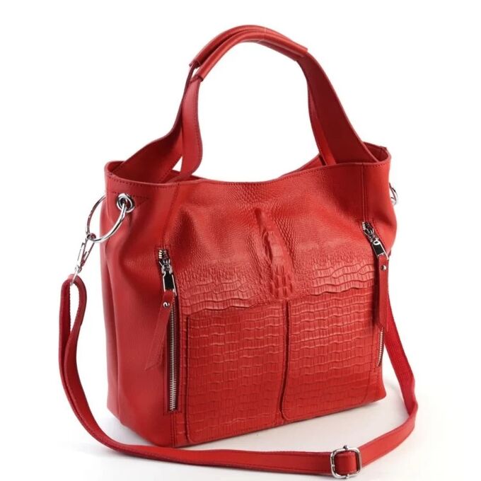 Женская кожаная сумка Ред