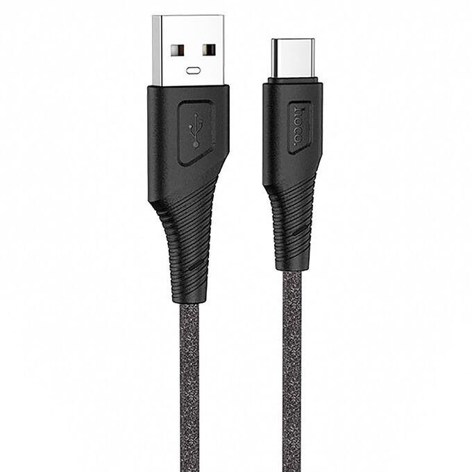 Кабель USB - Type-C Hoco X58 Airy silicone (100 см) (black)