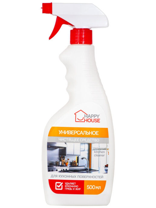 Romax Универсальное чистящее средство Happy House для кухонных поверхностей 500мл