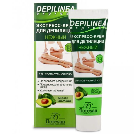 Fitoкосметика ФД-501 Нежный экспресс - крем д/депиляции для чувствительной кожи с маслом авокадо 100мл