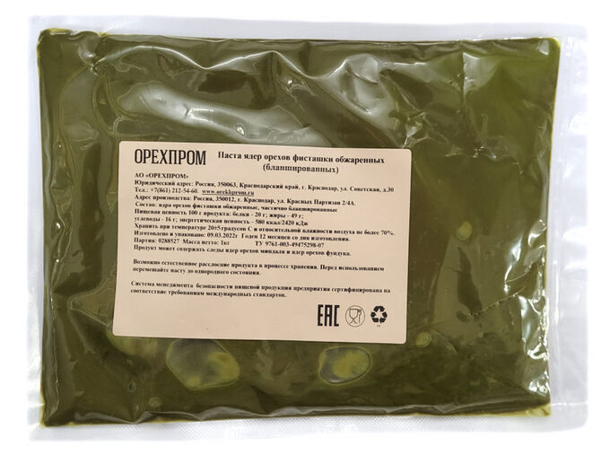 Фисташковая паста Орехпром, 200 гр
