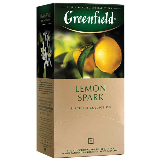 Greenfield Чай Гринфилд Lemon Spark 1,5г 1/25/10