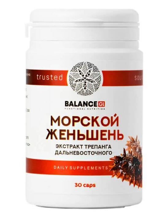 Balance Group life Экстракт Трепанга Дальневосточного 30 капсул